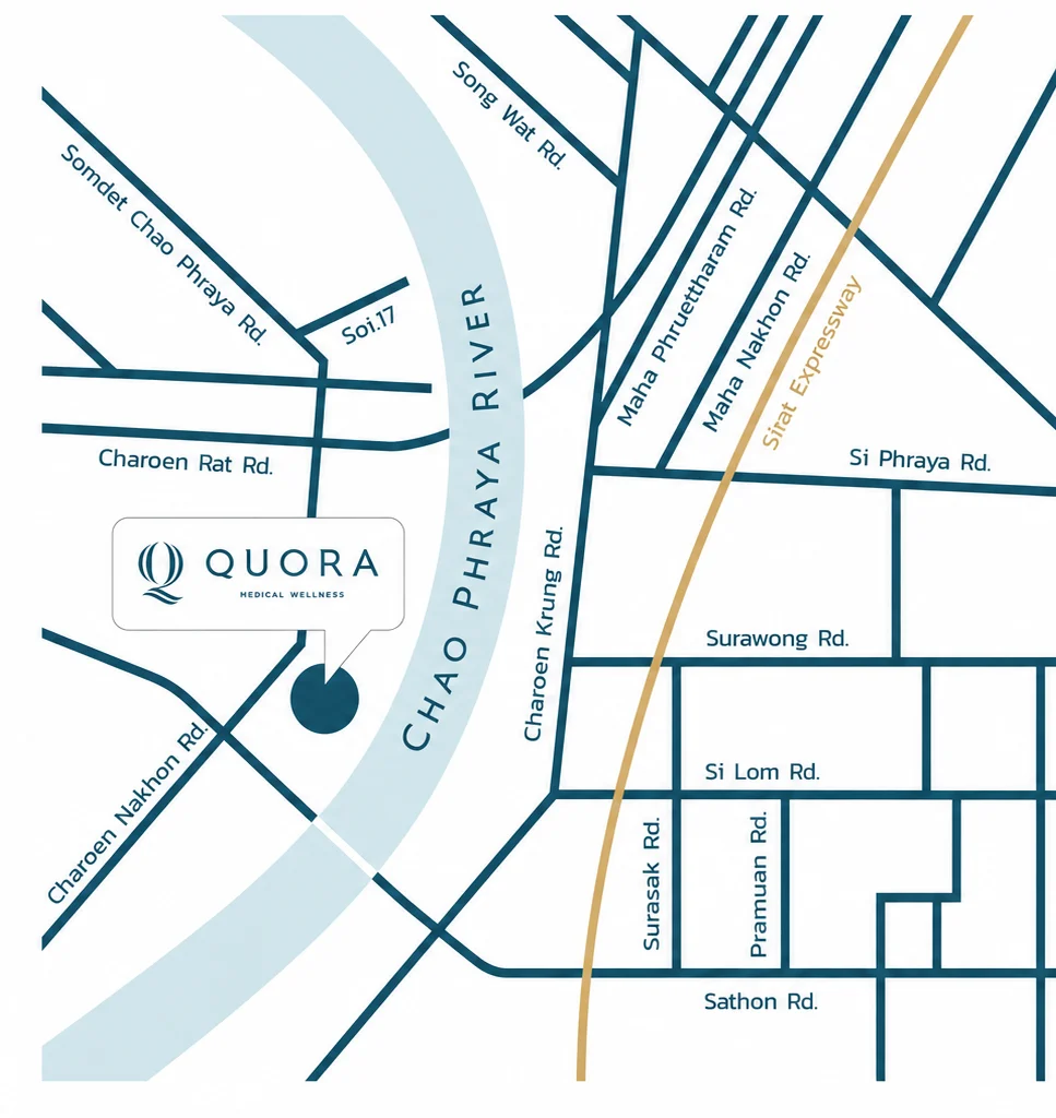 Quora Medical Wellness, The Peninsula Bangkok, Lobby Level 333 Charoennakorn Road